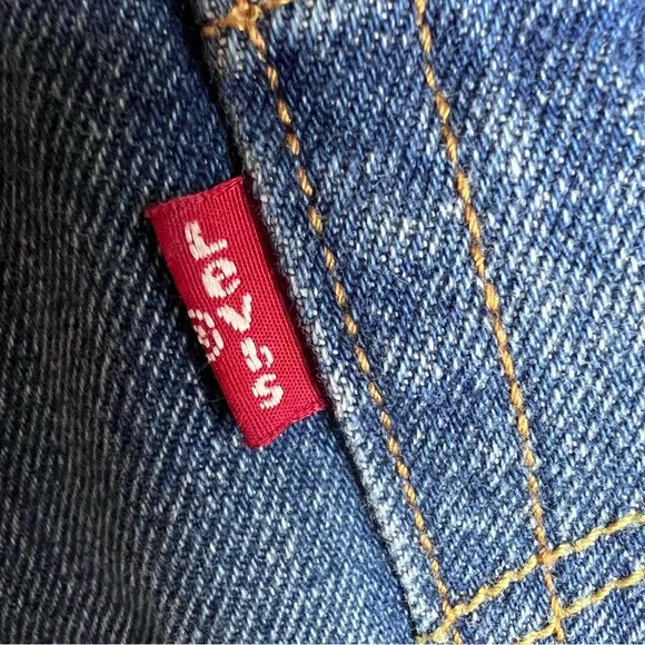 Levi’s Original Fit 501 Jean Shirts with Colorful Patches Size 26 - Picture 11 of 14